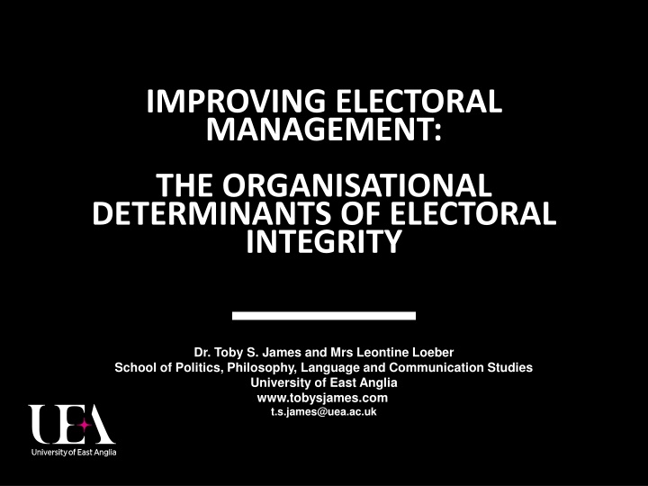 improving electoral management