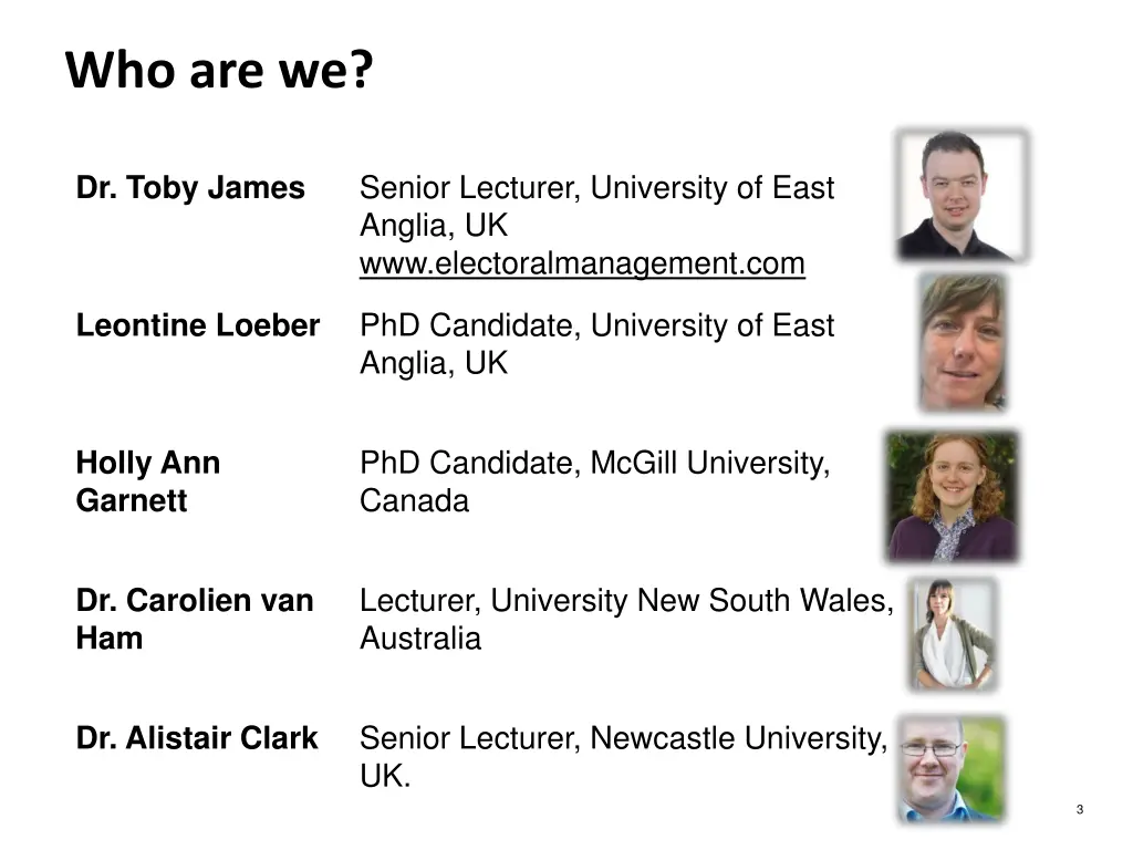 who are we