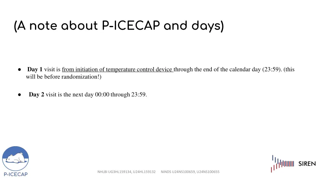 a note about p icecap and days