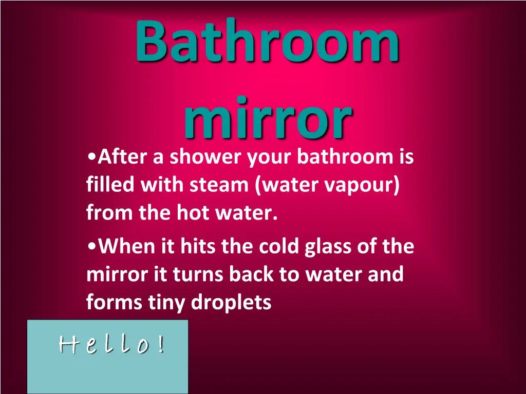 bathroom mirror after a shower your bathroom