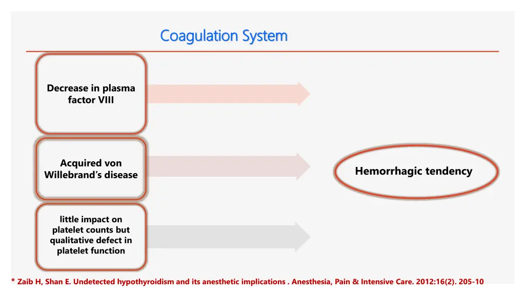 coagulation system coagulation system