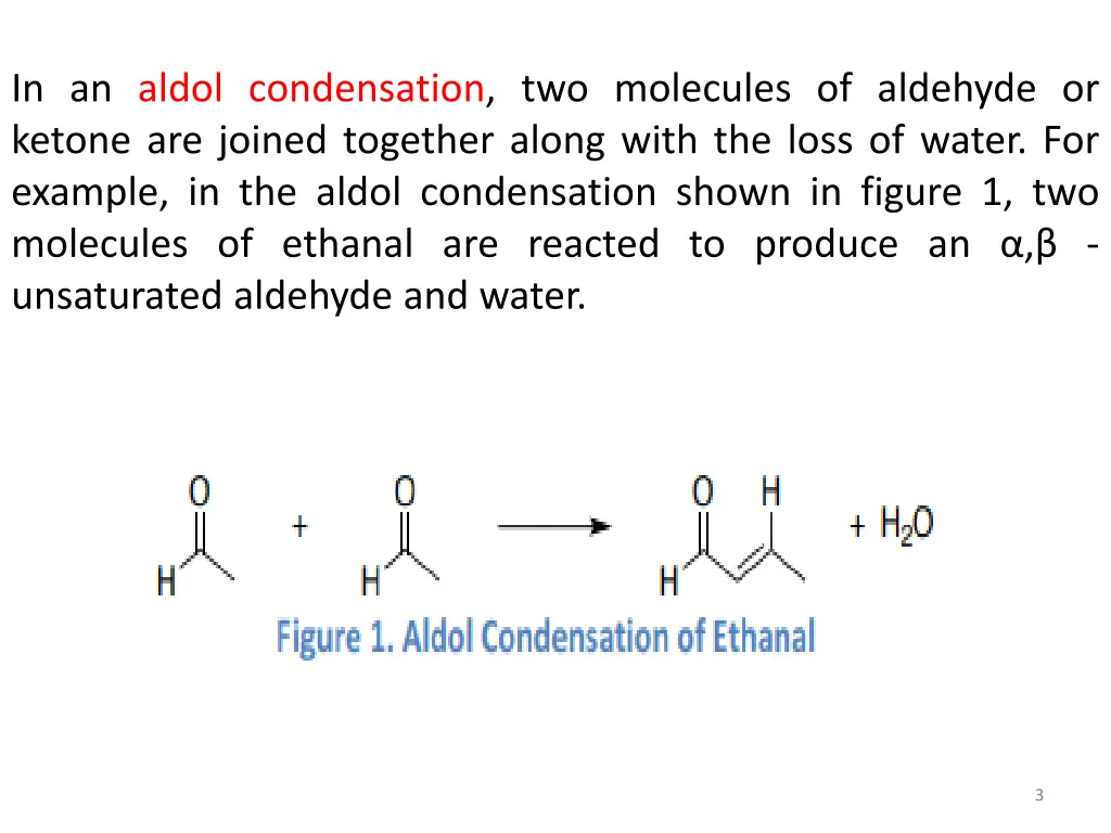 in an aldol condensation two molecules