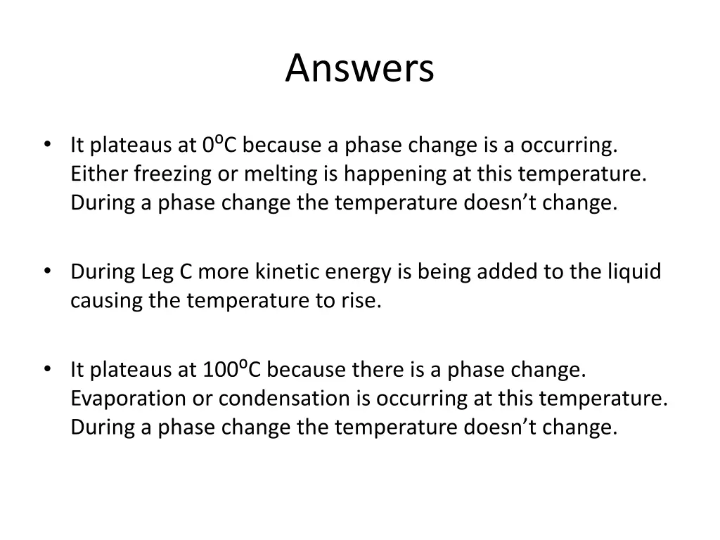 answers