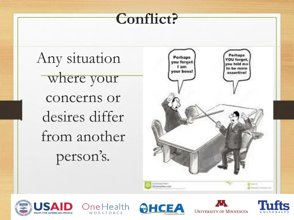 conflict