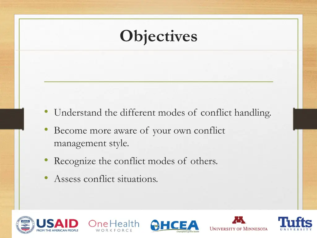 objectives