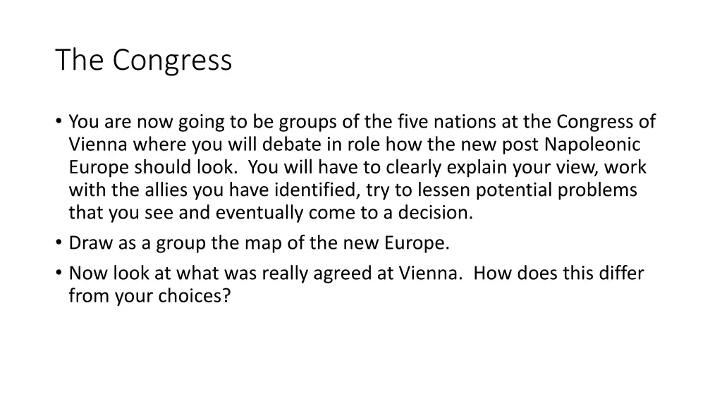 the congress