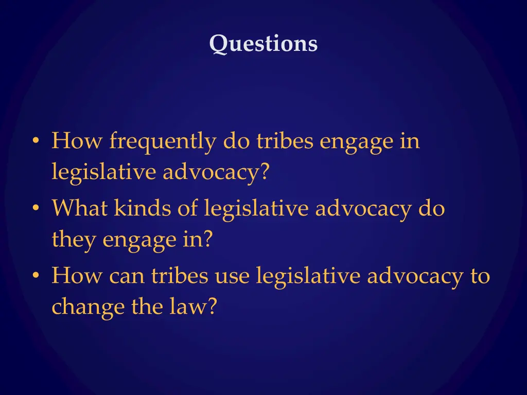 questions