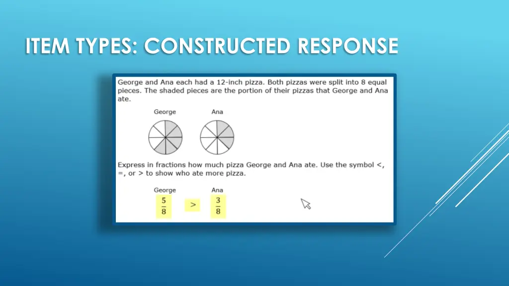 item types constructed response