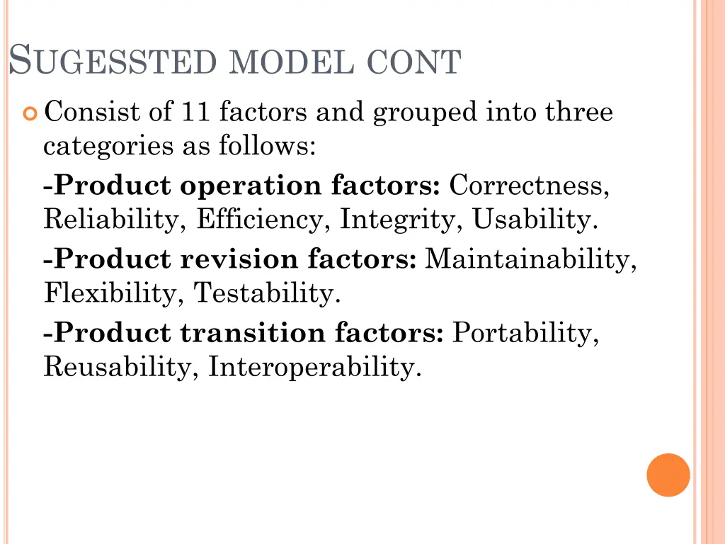 s ugessted model cont