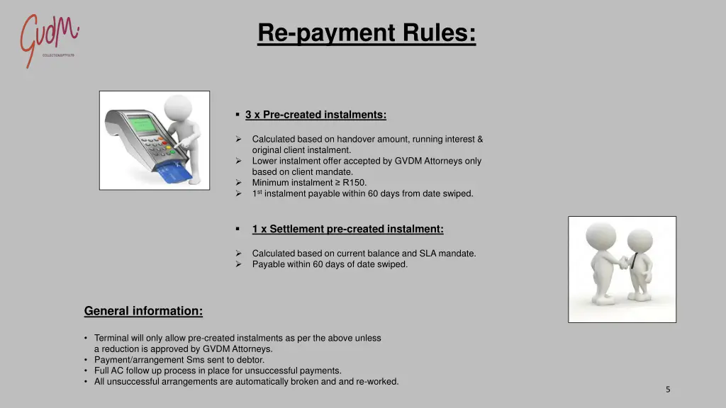 re payment rules