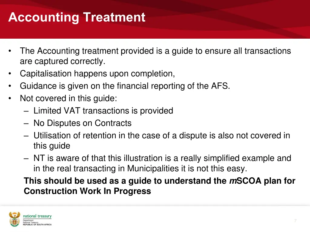 accounting treatment