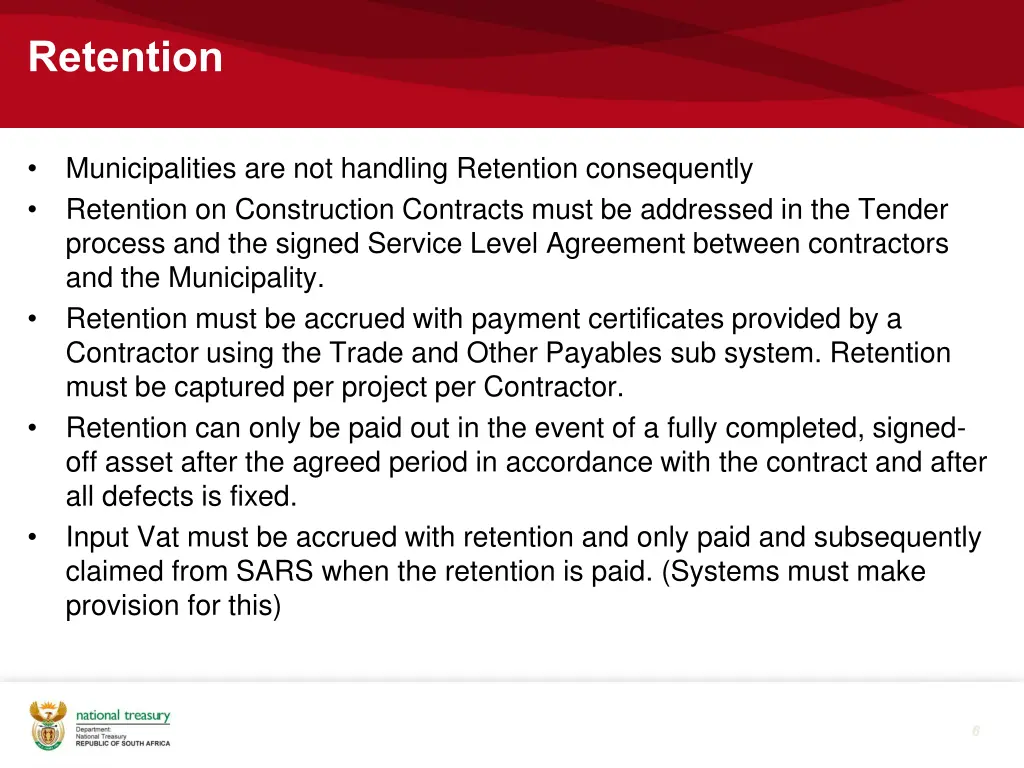 retention