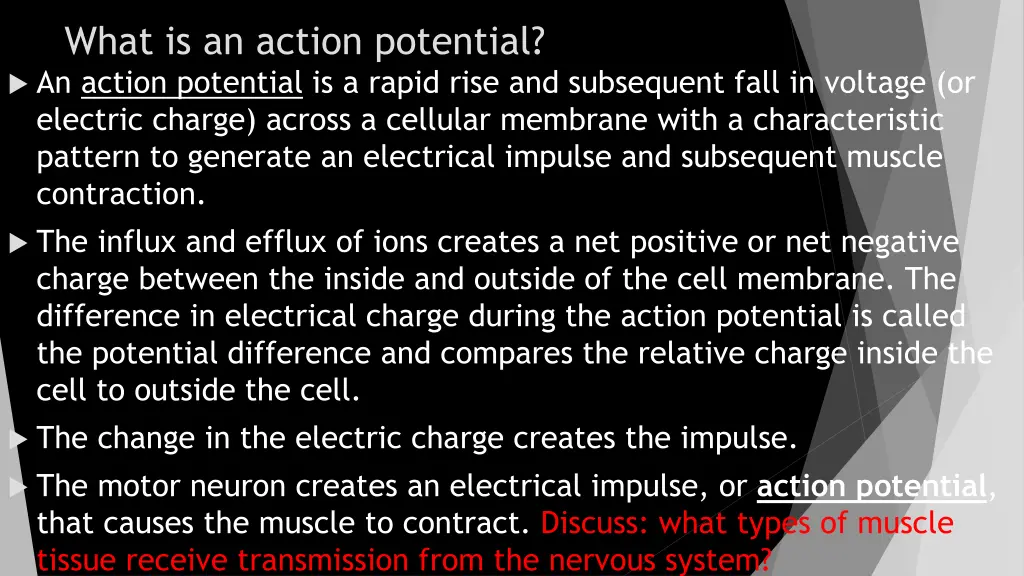 what is an action potential an action potential