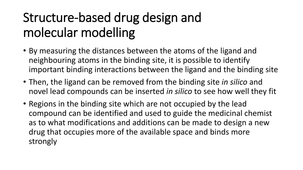 structure structure based drug design and based 1