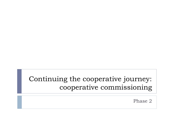 continuing the cooperative journey cooperative