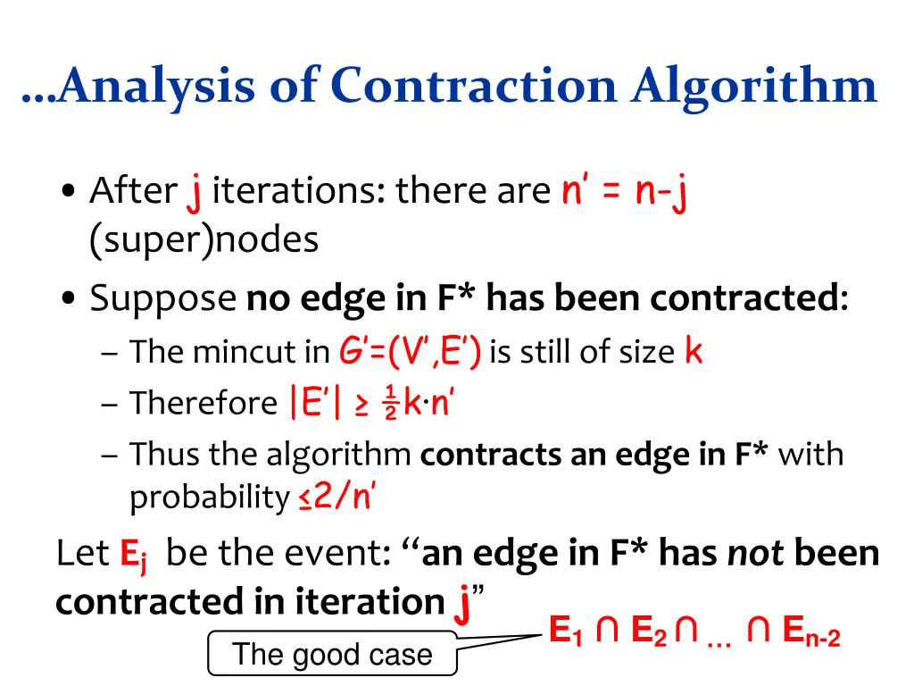 analysis of contraction algorithm 1