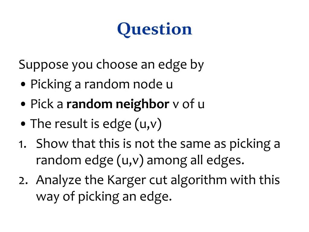 question