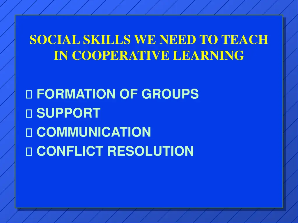 social skills we need to teach in cooperative