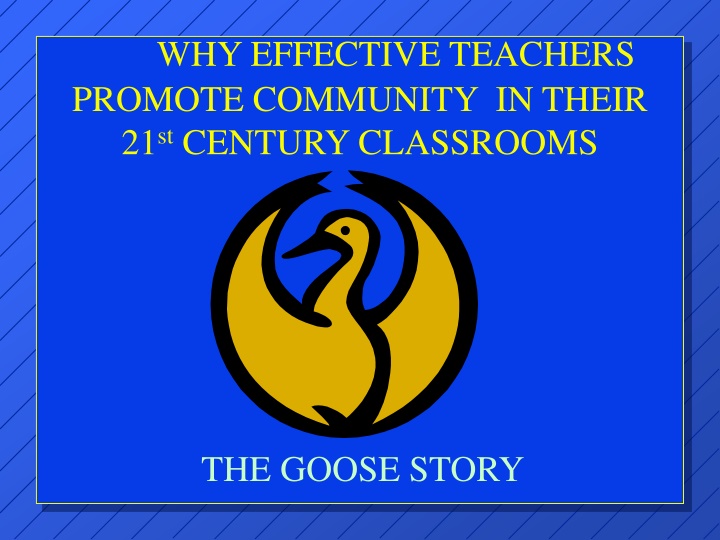 why effective teachers promote community in their