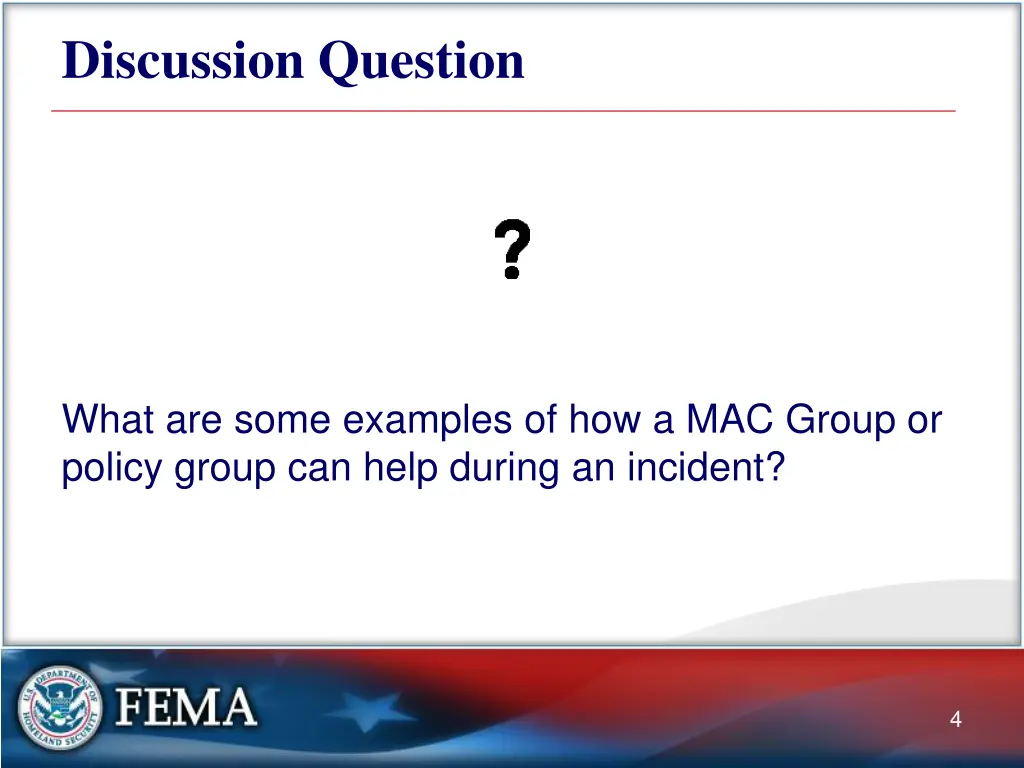 discussion question