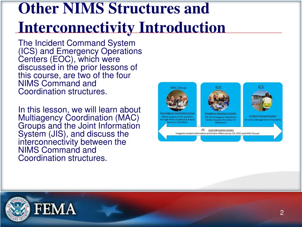 other nims structures and interconnectivity