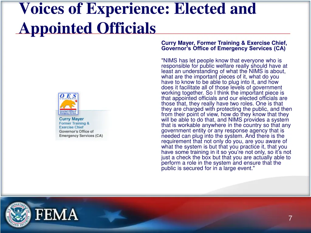 voices of experience elected and appointed 1