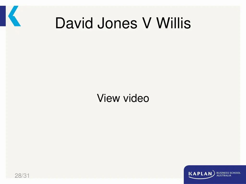 david jones v willis