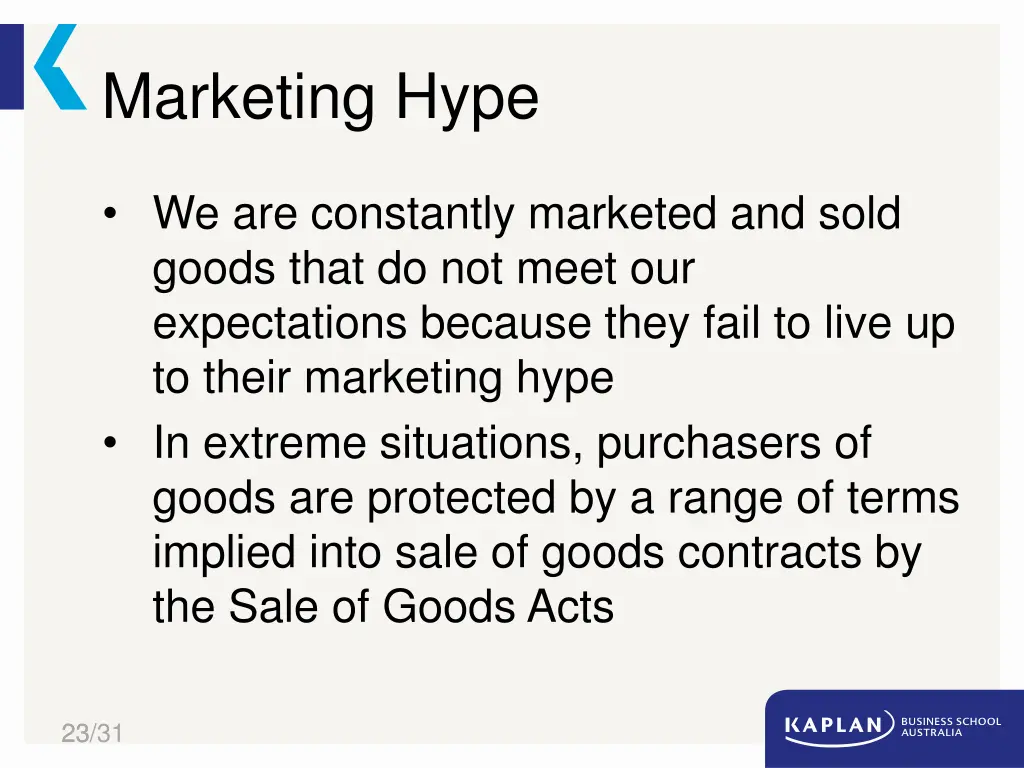 marketing hype
