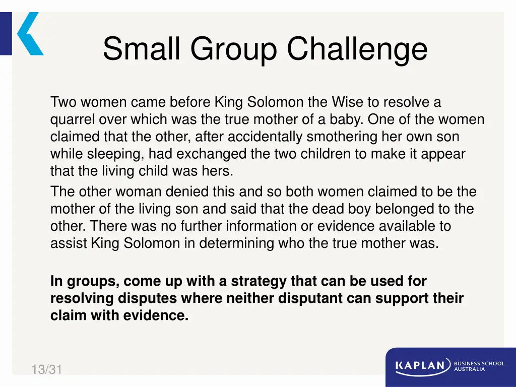 small group challenge 2