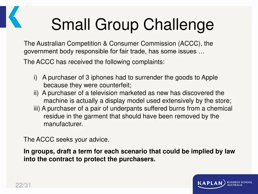 small group challenge 3