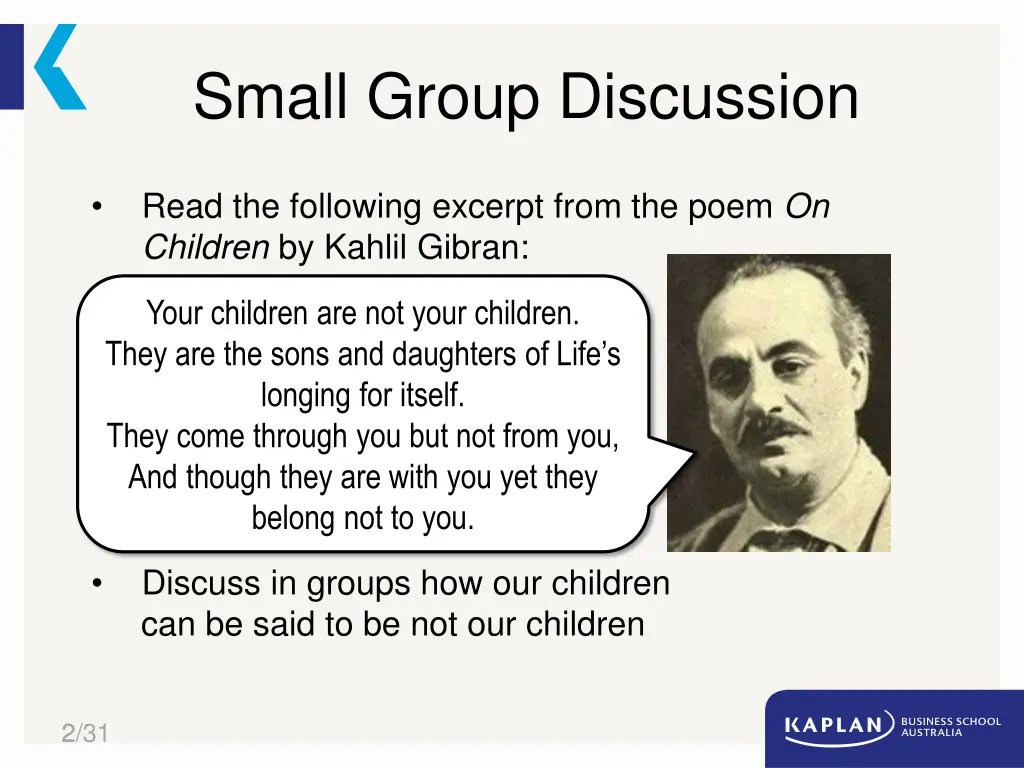 small group discussion