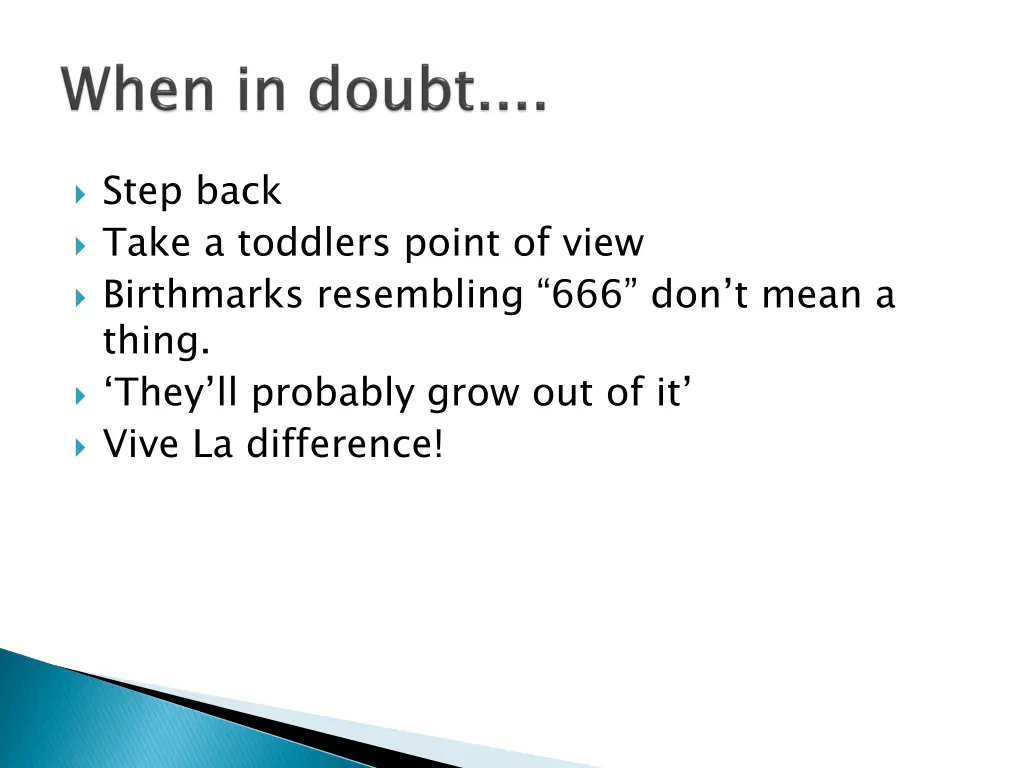 step back take a toddlers point of view