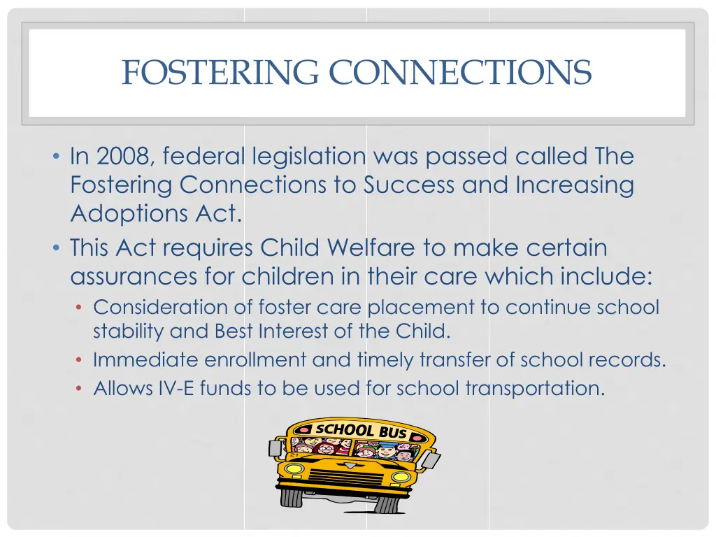 fostering connections