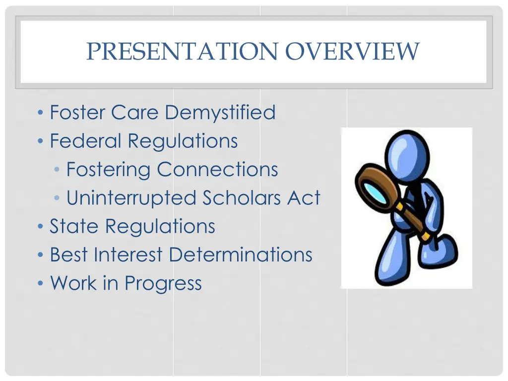 presentation overview