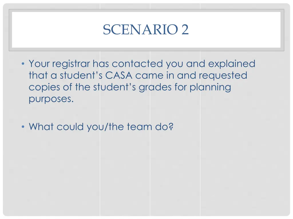 scenario 2