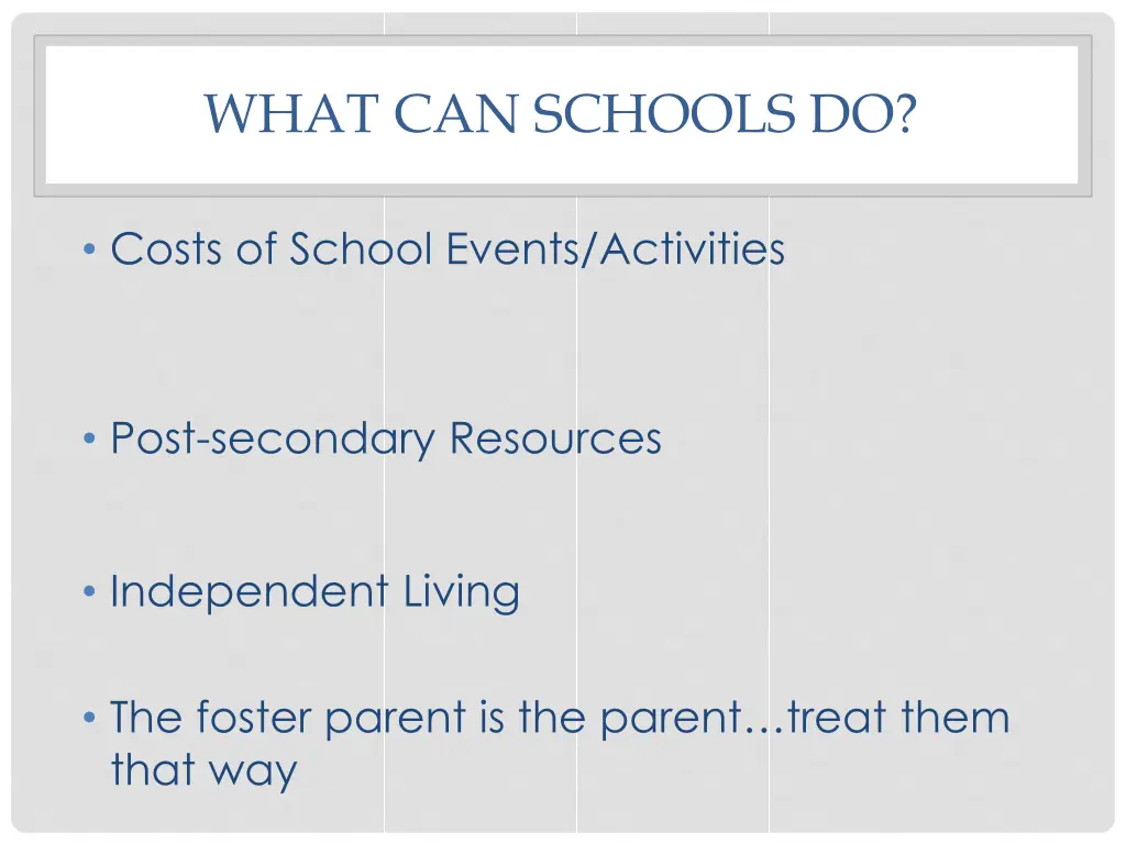 what can schools do 1