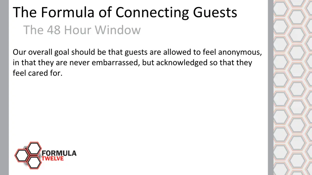 the formula of connecting guests the 48 hour 2