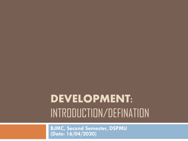 development introduction defination