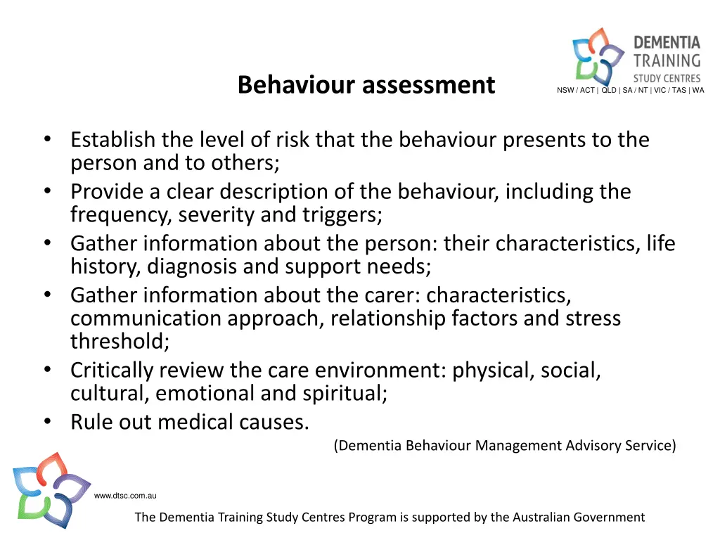 behaviour assessment