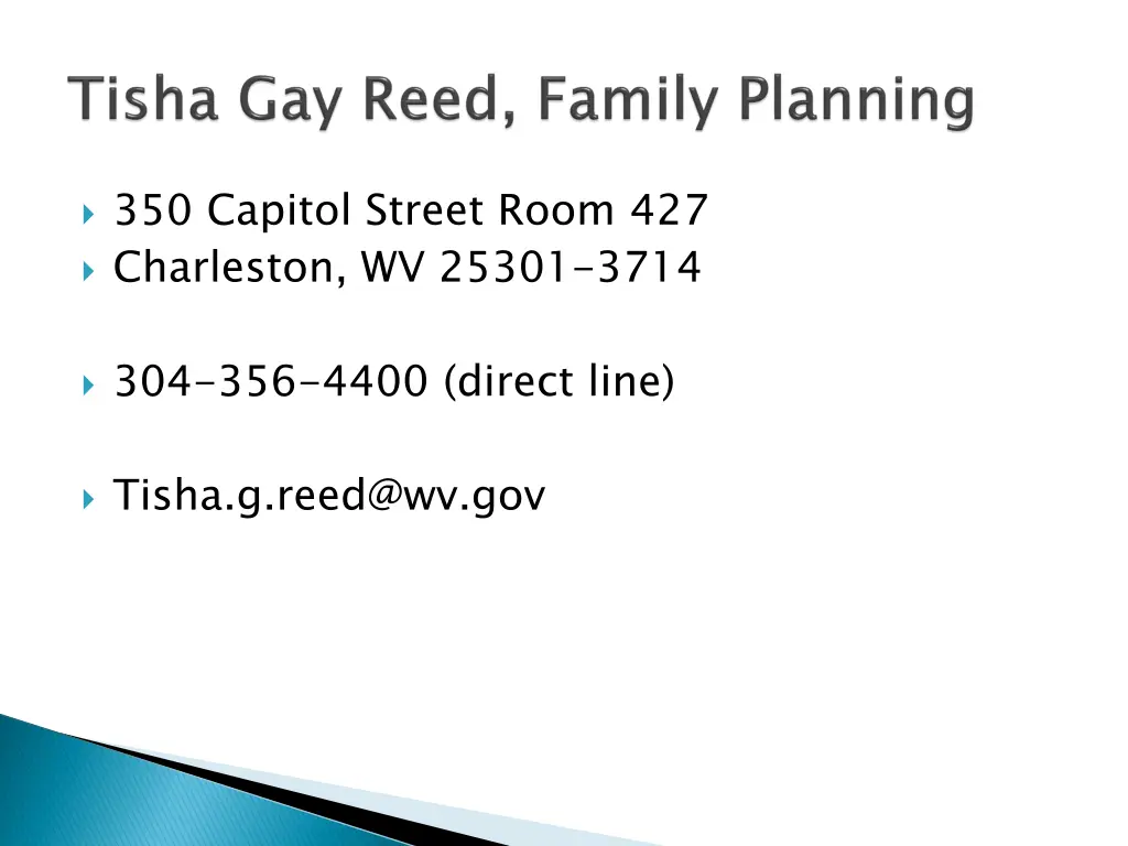 350 capitol street room 427 charleston wv 25301