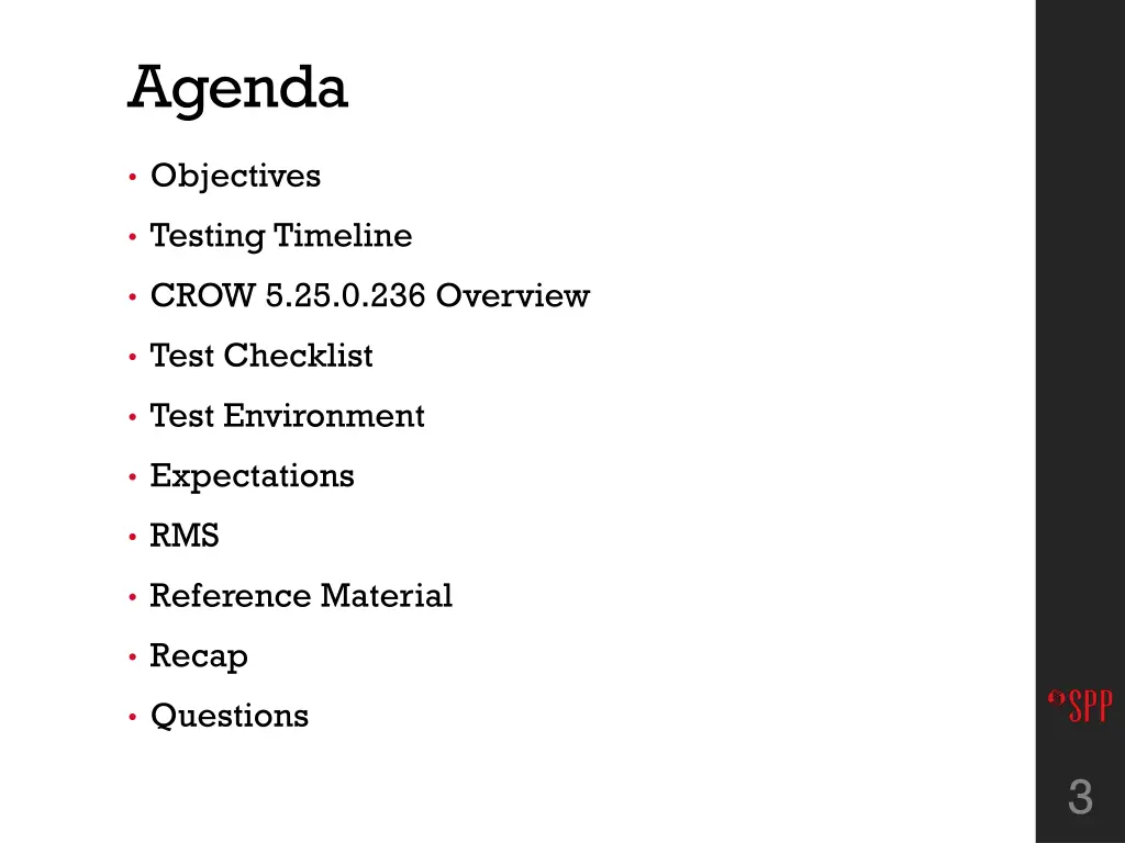 agenda