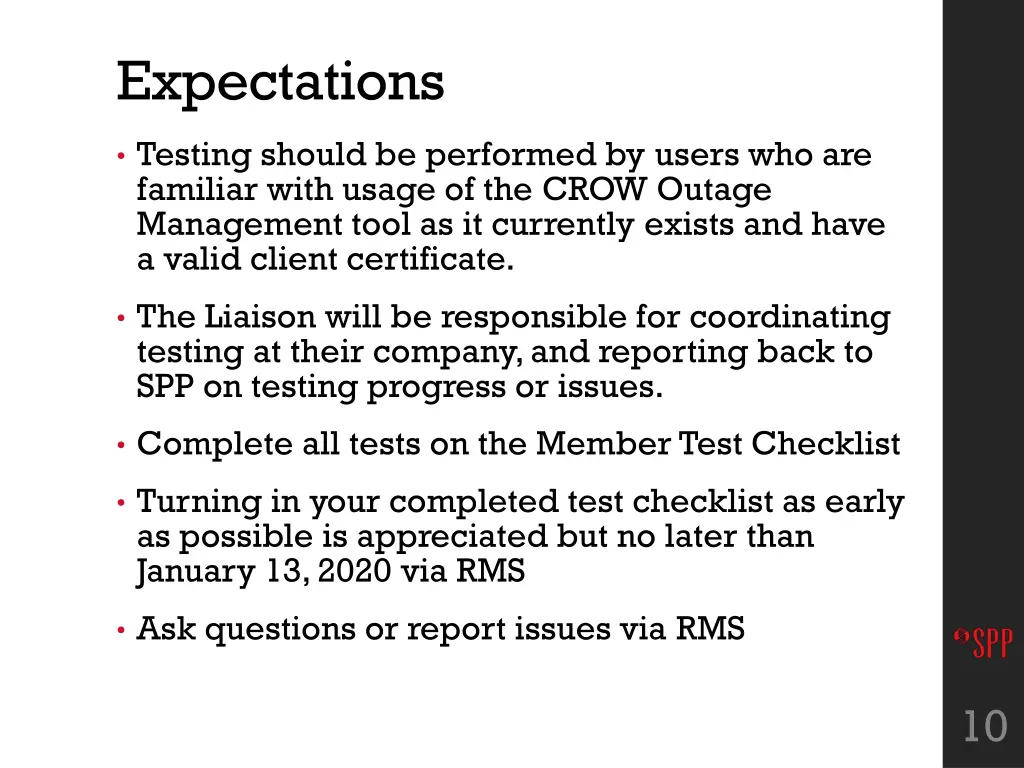 expectations
