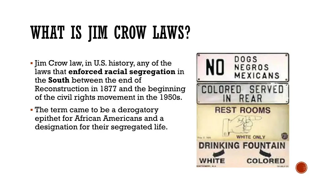 what is jim crow laws