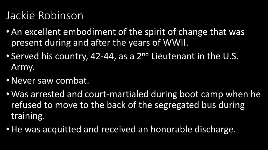 jackie robinson an excellent embodiment