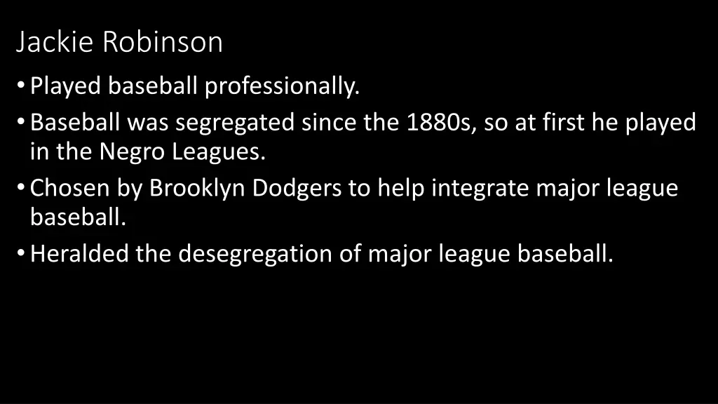 jackie robinson played baseball professionally