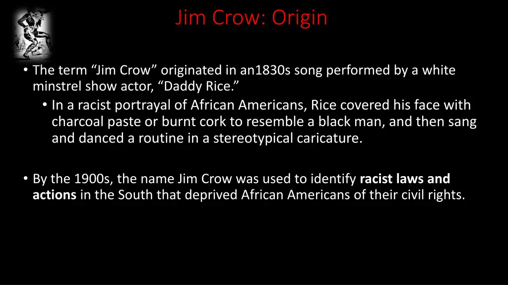 jim crow origin