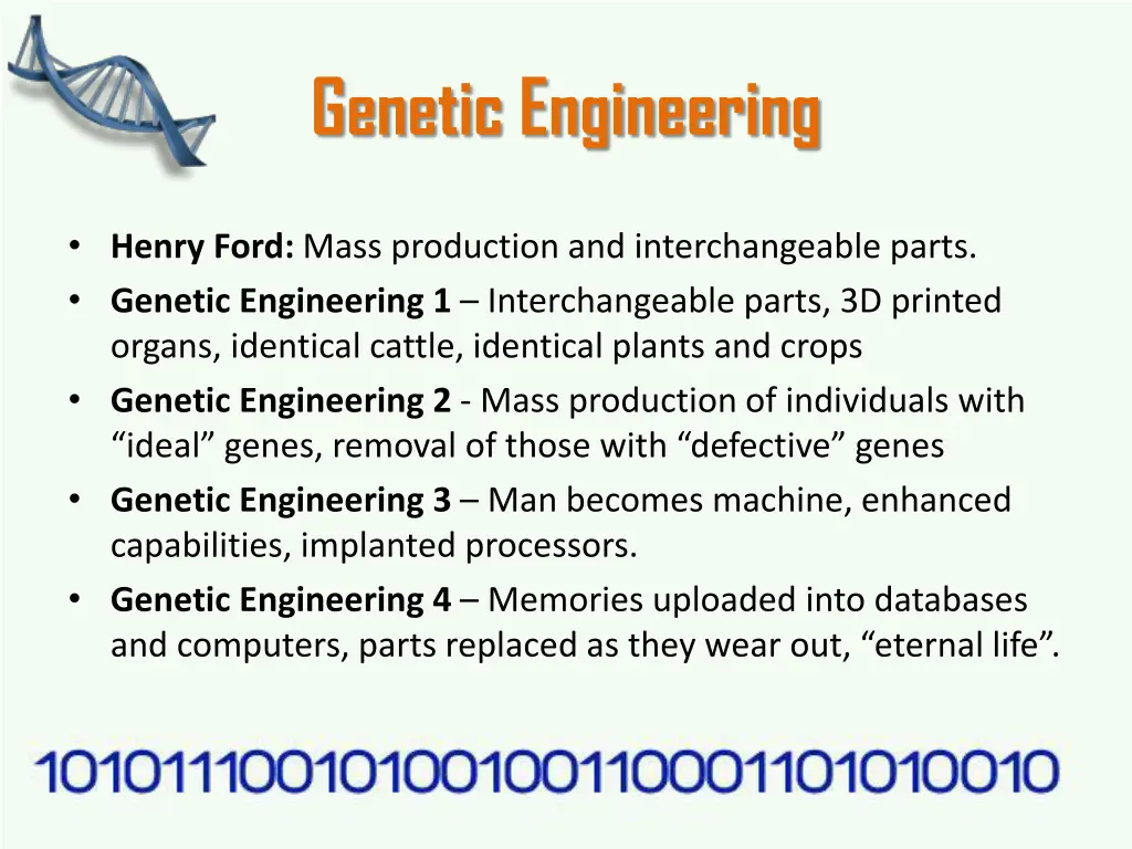 genetic engineering