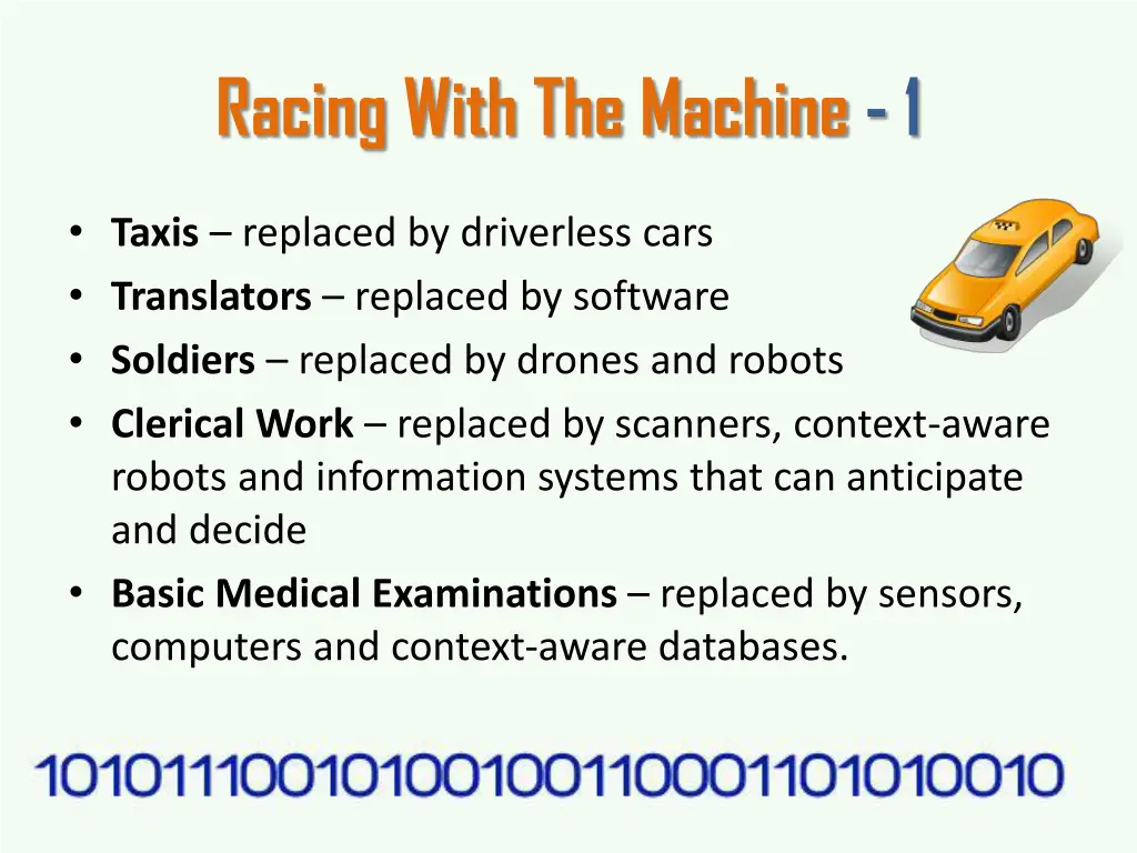 racing with the machine 1