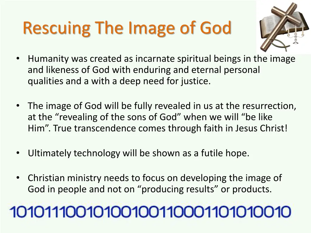rescuing the image of god