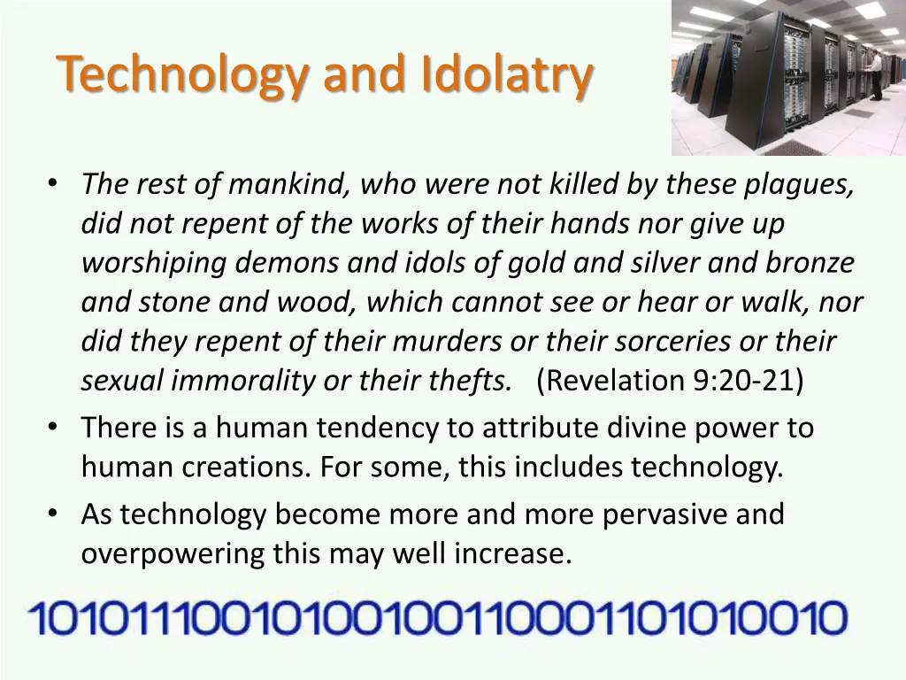 technology and idolatry